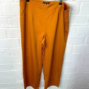 Misook High Rise Side Zipper Carmel Brown High Rise Trouser size M